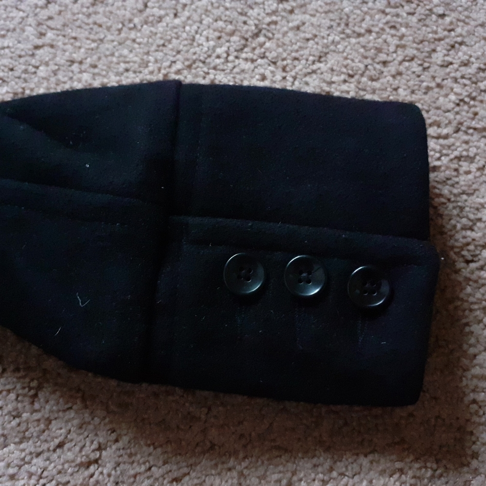 Old Navy Black Wool Jacket L - Picture 4 of 8